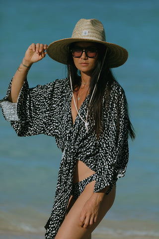 IBIZA FRONT-TIE KIMONO TOP-Ibiza