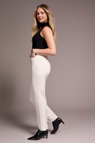 Signature Luxury Twill Straight-Leg Trouser-Moonstone