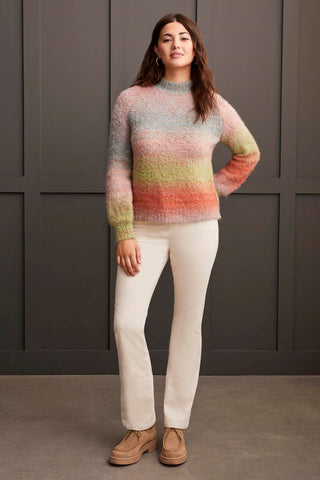 alt view 2 - OMBRE BOUCL√â/ MOCK NECK SWEATER-Orchid