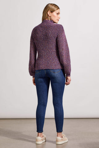 alt view 3 - OVERSIZED FUNNEL NECK SWEATER-Raisin