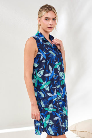 Performance Dress-Blue surf