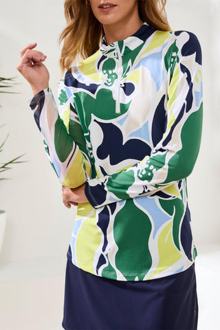 Performance Long Sleeve Top-Florallime