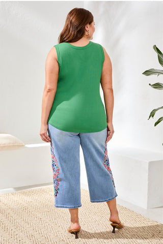 Plus Wear Two Ways Versatile Tank Top-Mojito