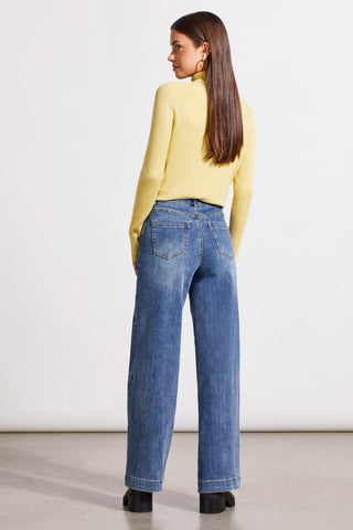 alt view 3 - PULL-ON COMFORT STRETCH WIDE LEG AUDREY JEANS-River blue