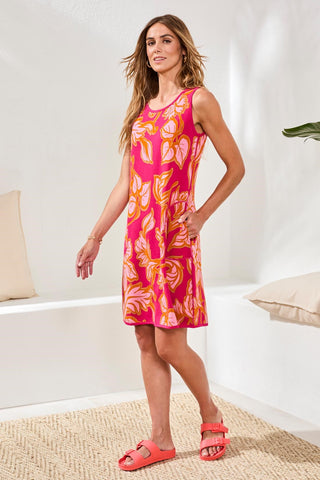 Reversible A-Line Dress-Gardenia