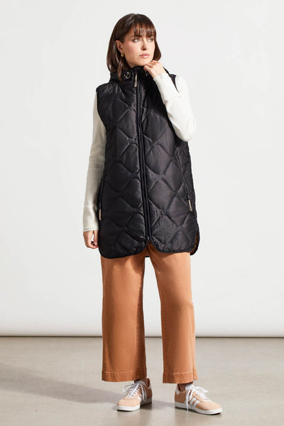 Tribal Women s Reversible Puffer Vest Black M