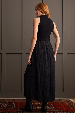 alt view 2 - SLEEVELESS TWOFER MAXI DRESS-Black