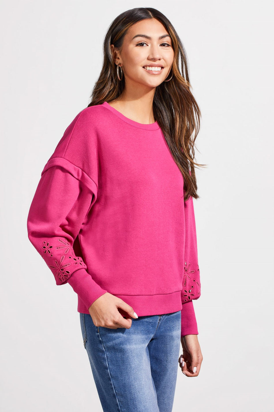 Sarasota Cotton XL Pink Starfish Siesta Key French Terry Pullover Sweatshirt