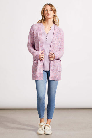 alt view 4 - SOFT WASHED WAFFLE HENLEY TOP WITH BUTTONS-H lavender blush