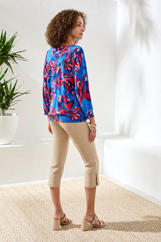 Soft Yarn Three-Quarter Sleeve Crewneck Sweater-Turkishsea