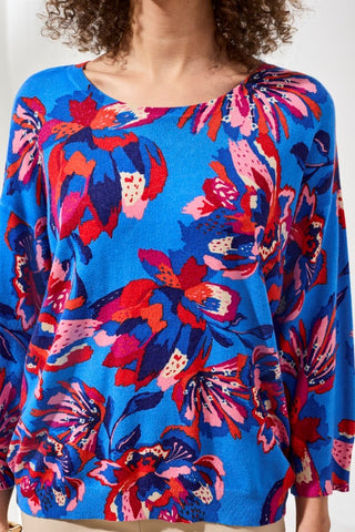 Soft Yarn Three-Quarter Sleeve Crewneck Sweater-Turkishsea