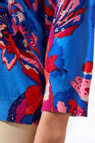 Soft Yarn Three-Quarter Sleeve Crewneck Sweater-Turkishsea