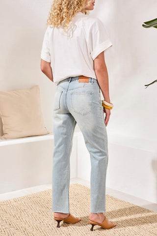 Sophia Curvy 90S Straight Leg Denim Jeans-Westcoast