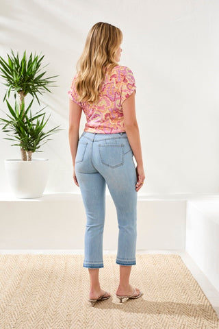 Sophia Curvy Micro Flare Jeans-Desertsky