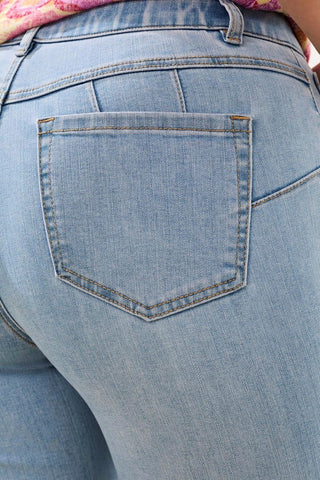 Sophia Curvy Micro Flare Jeans-Desertsky