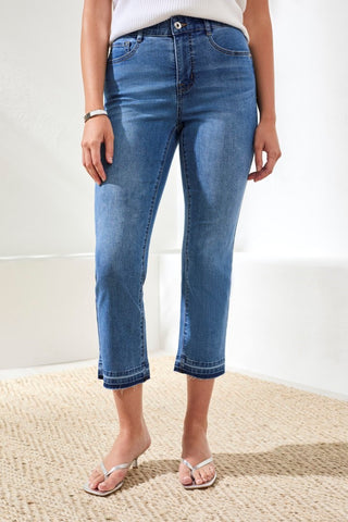 Sophia Curvy Micro Flare Jeans-Harbor