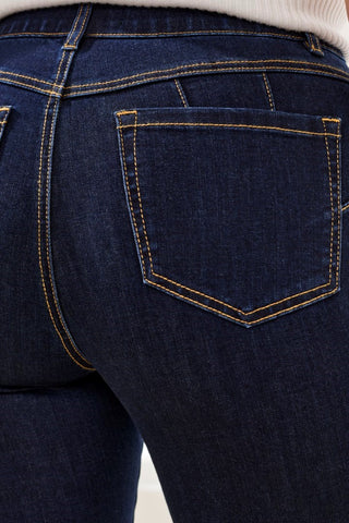 Sophia Curvy Micro Flare Jeans-Rinse