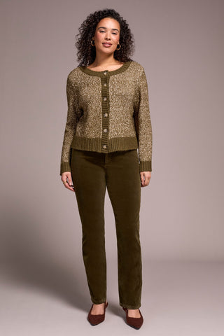 Stripe Long-Sleeve Reversible Sweater-Ivy