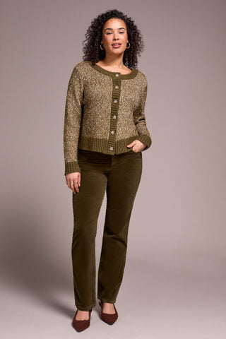 Stripe Long-Sleeve Reversible Sweater-Ivy