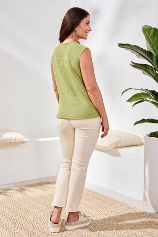 Sweater Vest With Pockets And Decorative Buttons-Kiwizest