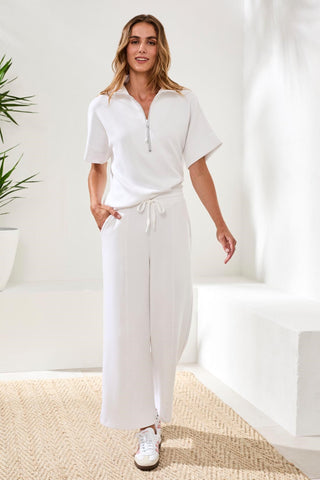 Techno Lux Pull-On Pant Drawcord-White