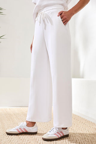 Techno Lux Pull-On Pant Drawcord-White