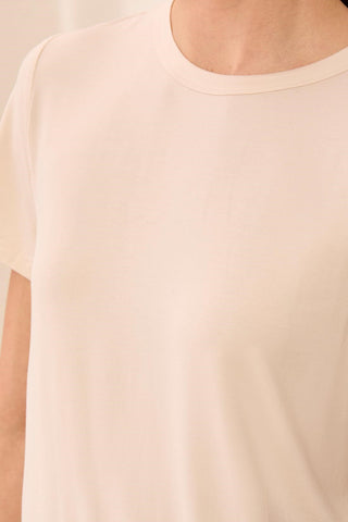 Premium Modal Ultra-Soft Short Sleeve Crew Neck Tee-Sanddune