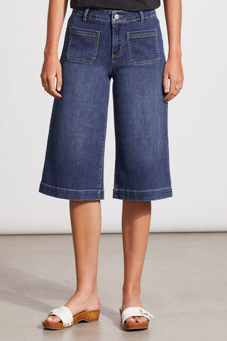 alt view 1 - AUDREY CAPRI PALAZZO JEANS WITH PATCH POCKETS-Realblue