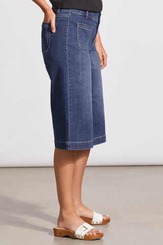 alt view 2 - AUDREY CAPRI PALAZZO JEANS WITH PATCH POCKETS-Realblue