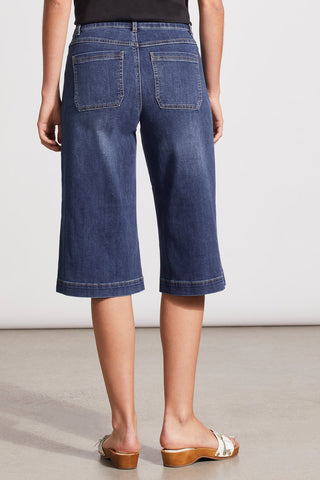 alt view 4 - AUDREY CAPRI PALAZZO JEANS WITH PATCH POCKETS-Realblue