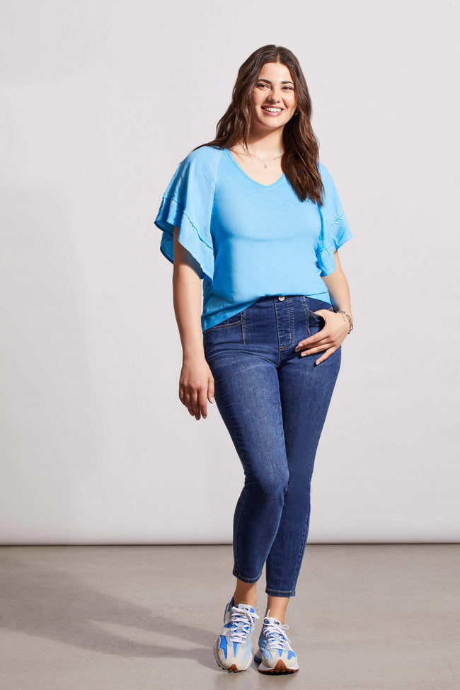 Tribal Audrey Flowy Wide Leg Denim main image 1