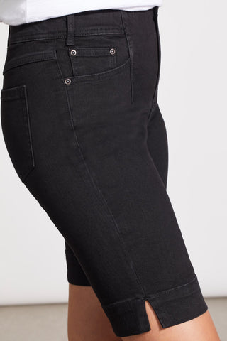 alt view 3 - AUDREY ICON PULL-ON BERMUDA JEANS-Black
