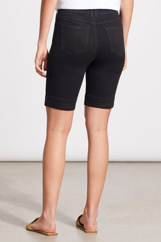 alt view 4 - AUDREY ICON PULL-ON BERMUDA JEANS-Black