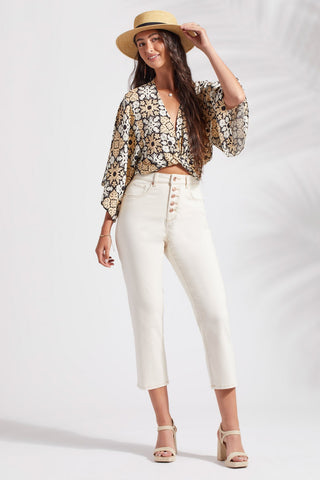 alt view 1 - BROOKE HIGH RISE CROP JEANS WITH BUTTON-UP FLY-Ecru