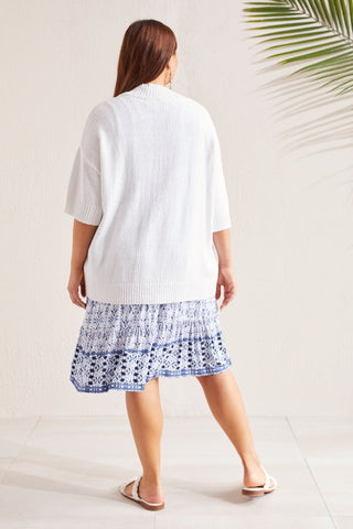alt view 4 - COCOON SWEATER CARDIGAN-White