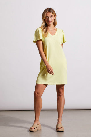 alt view 3 - COTTON FLUTTER SLEEVE DRESS WITH POCKETS-Wildlime