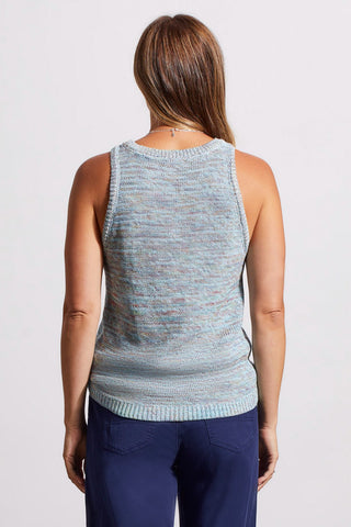 alt view 3 - FITTED SWEATER CAMI WITH RIBBED DETAILING-Bluecloud multi