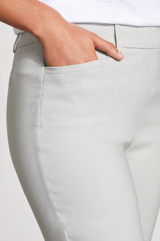 alt view 3 - FLATTEN-IT® PULL-ON SHORTS WITH SIDE SLITS-Smoke