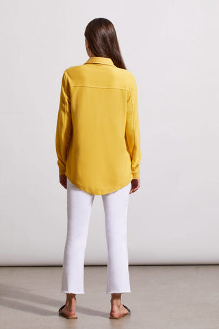 alt view 4 - LONG-SLEEVE SHACKET-Bright gold