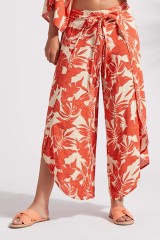 alt view 3 - PRINTED FAUX WRAP COVER-UP PANTS WITH SASH-Napali