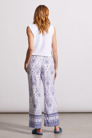 alt view 4 - PRINTED PULL-ON ANKLE PANTS WITH WAIST TIE-Blueprint