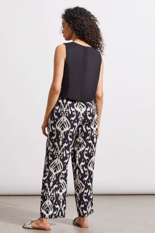 alt view 4 - PRINTED PULL-ON BELTED PANTS-Frenchoak