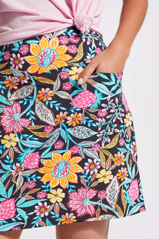 alt view 3 - PRINTED PULL-ON SKORT WITH POCKETS-Dominica