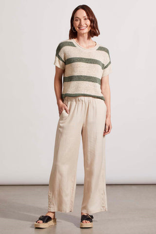 alt view 1 - PULL-ON ANKLE PANT WITH HEM VENT-Frenchoak