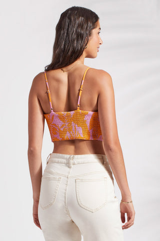 alt view 4 - REVERSIBLE PRINTED TIE TOP-Canary