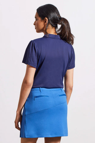 alt view 4 - SHORT-SLEEVE POLO TOP WITH BUTTON PLACKET-Jet blue