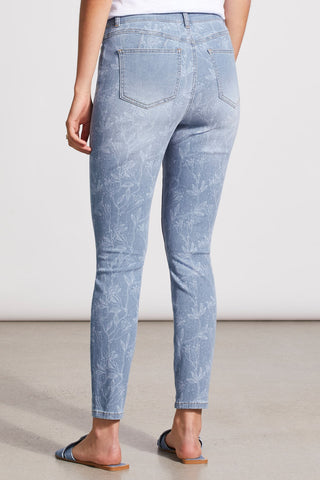 alt view 4 - SOPHIA CURVY ANKLE JEANS WITH ALL-OVER PRINT-Sky blue